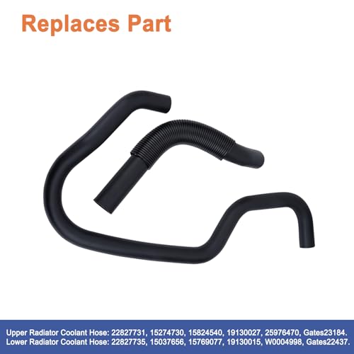 YOUYIEN Engine Radiator Coolant Hose Kit(Upper & Lower 2PCS).Replaces Part # 22827731 22827735.Fit for Cadillac Escalade Chevy Silverado Suburban GMC Yukon 2007-2014. - Image 2