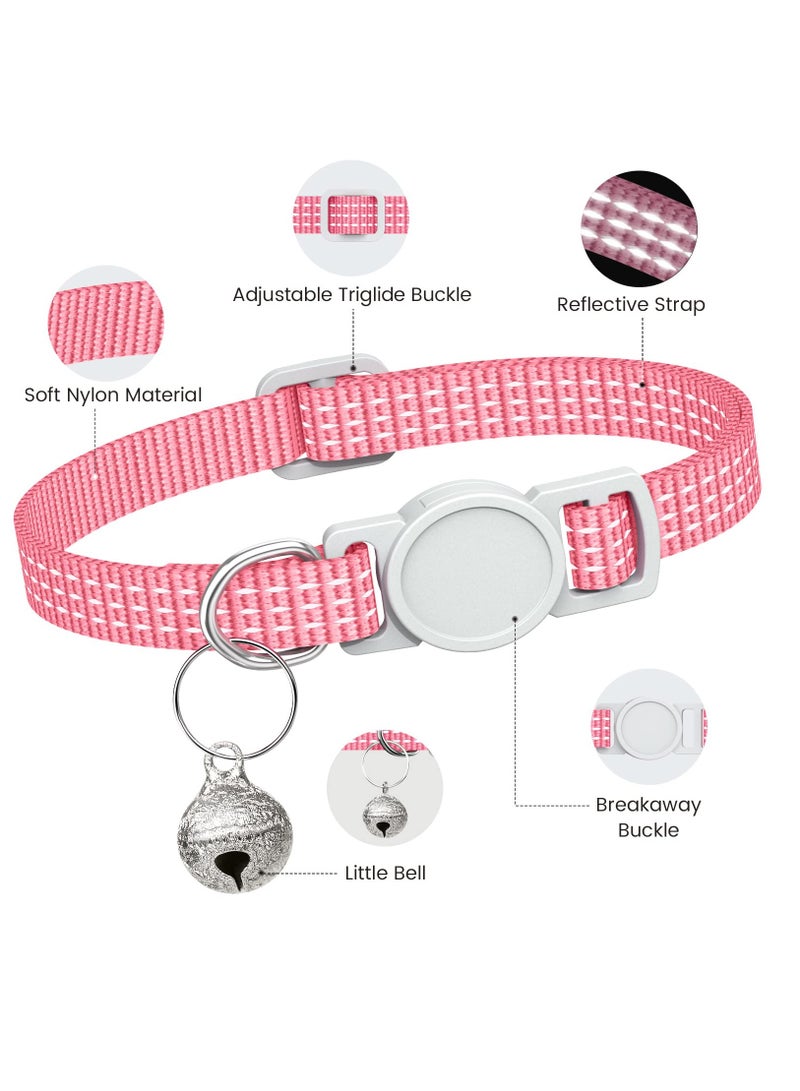 Excefore 5 Pack Reflective-Breakaway Cat Collars with Bells, Adjustable Small Cat Collar, Ideal for Girl Cats Male Cats Kittens Puppies, Pet Supplies Stuff Accessories 7.9" - 13", 5 Bright Colors - Image 3