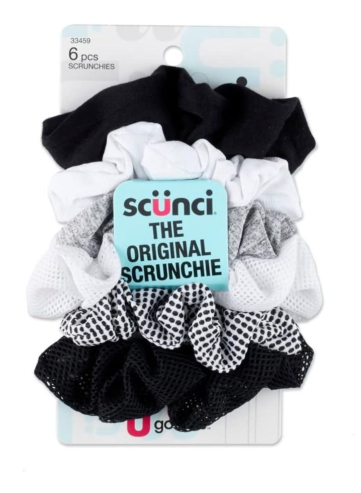 Scunci Scrunchies Elastic 6 pieces Multicolor set - Image 1
