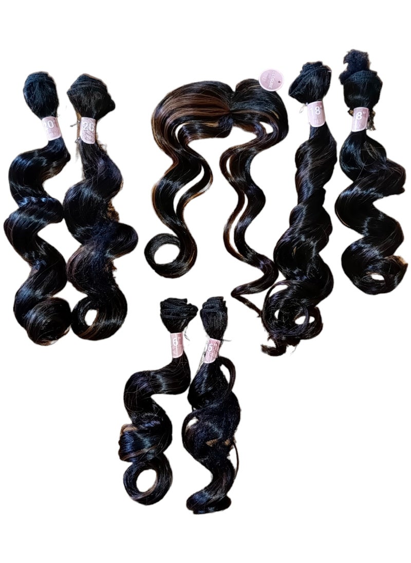 بوبي بوس بوبي بوس فور إيفر NU7-FRNU7SC-SUPER CURL مجموعة 7 قطع لوصلات الشعر #FS1B/30  - Image 3