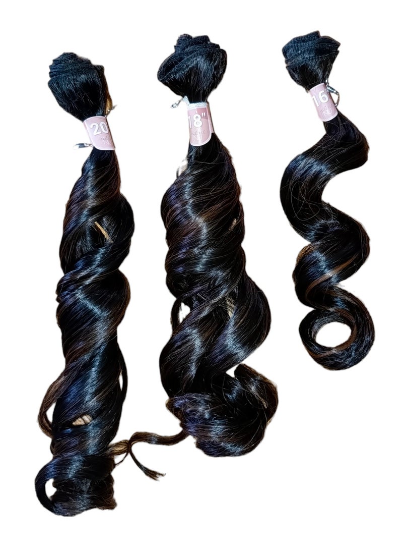 بوبي بوس بوبي بوس فور إيفر NU7-FRNU7SC-SUPER CURL مجموعة 7 قطع لوصلات الشعر #FS1B/30  - Image 5