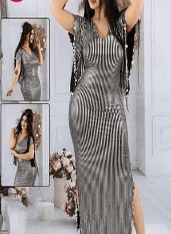 Nancy's belly dancing suit, black and silver - Image 2