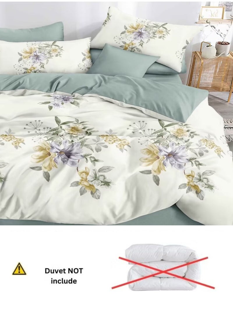 Generic duvet cover set , king size ,6pcs set with duvet cover 220*240cm and fit sheet and 4pcs pillowcases  - Image 3