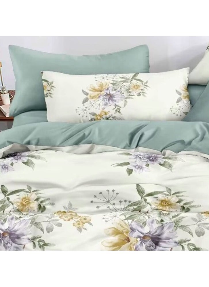 Generic duvet cover set , king size ,6pcs set with duvet cover 220*240cm and fit sheet and 4pcs pillowcases  - Image 2