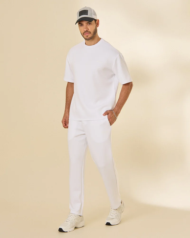 Redtag Men Ivory Modal T Shirt