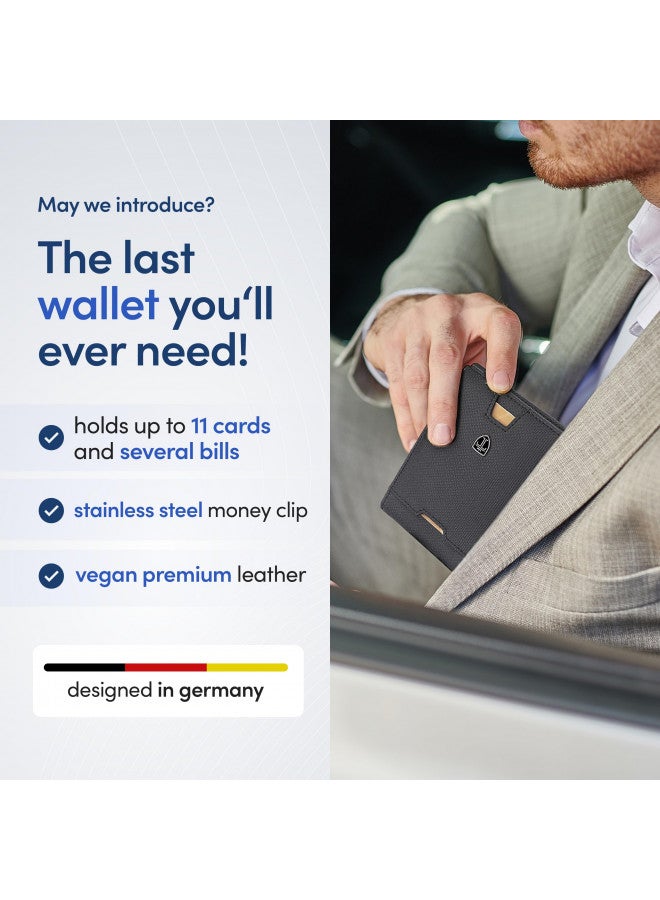 TRAVANDO Mens Slim Wallet with Money Clip AUSTIN RFID Blocking Bifold Credit Card Holder for Men with Gift Box - Image 1