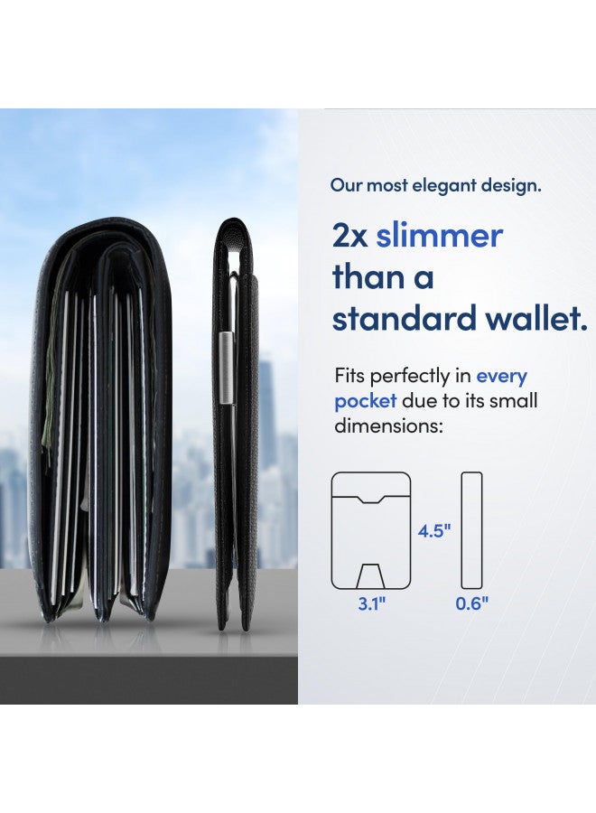TRAVANDO Mens Slim Wallet with Money Clip AUSTIN RFID Blocking Bifold Credit Card Holder for Men with Gift Box - Image 3
