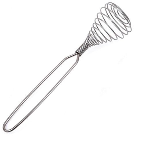 i Kito Spring Whisk, i Kito Stainless Steel Manual Eggbeater Hand Egg Mixer Whisk Blender Stirring Beater Cream Frother Flour Stirrer for Kitchen - Image 2