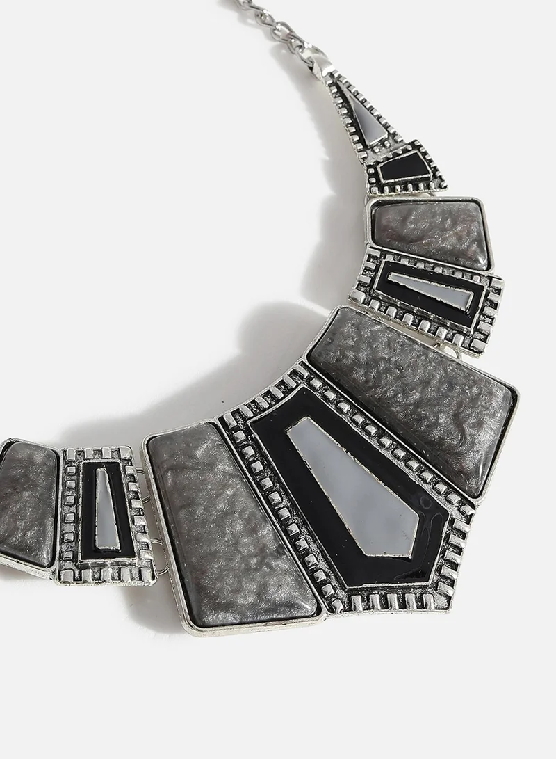 SOHI Stone Statement Artificial Jewellery Set