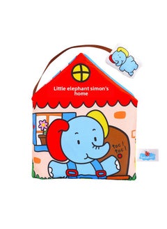 Generic Baby Children's Toy Baby Early Education Cloth Book Tear Not To Rip Cloth Book Flower Enlightenment Toy Cloth Book Baby Toy-Specifications:Little Elephant's Home Stereoscopic Cloth Book (Traditional Version)  - Image 1