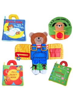Generic Baby Children's Toy Baby Early Education Cloth Book Tear Not To Rip Cloth Book Flower Enlightenment Toy Cloth Book Baby Toy-Specifications:Little Elephant's Home Stereoscopic Cloth Book (Traditional Version)  - Image 3