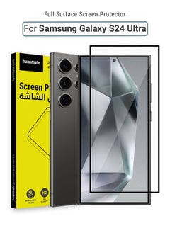 Samsung Galaxy S24 Ultra Screen Protector – Premium Edge to Edge Tempered Glass, High Transparency, Delicate Touch, Anti-Explosion, Smooth Arc Edges, Easy Installation