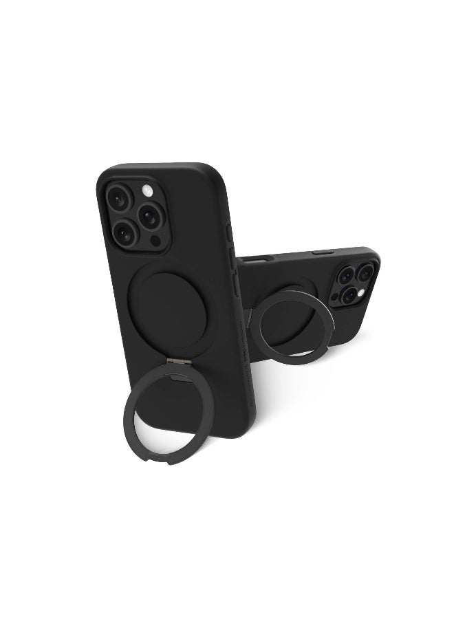 DBRAMANTE1928 حافظة آيسلندا ألترا D3O مع قاعدة ماغسيف لهاتف آيفون 16 برو باللون الأسود - Image 4