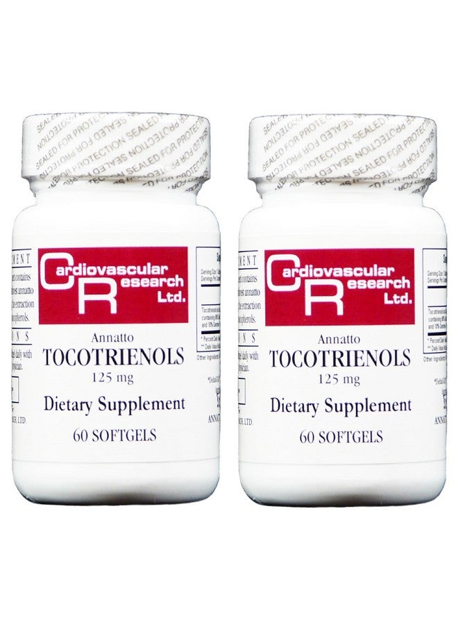 Cardiovascular Research Annatto Tocotrienols New Tamper Resistant Ship Box 125 mg Vitamin E 120 Count - Image 1