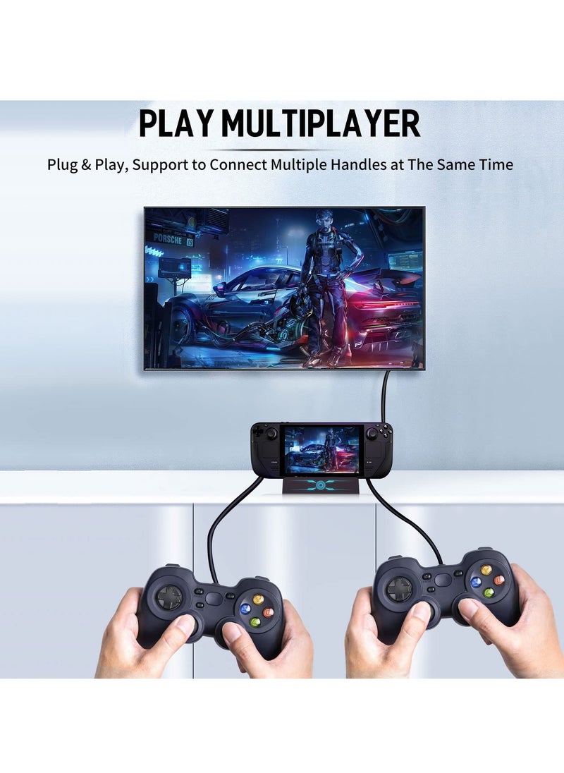 KASTWAVE - 6-in-1 Docking Station for Steam Deck, HDMI 2.0 4K@60Hz, USB-A 3.0, USB-C PD Port for Full Speed Charging - Compatible with Valve Stream Deck Accessories - Image 1