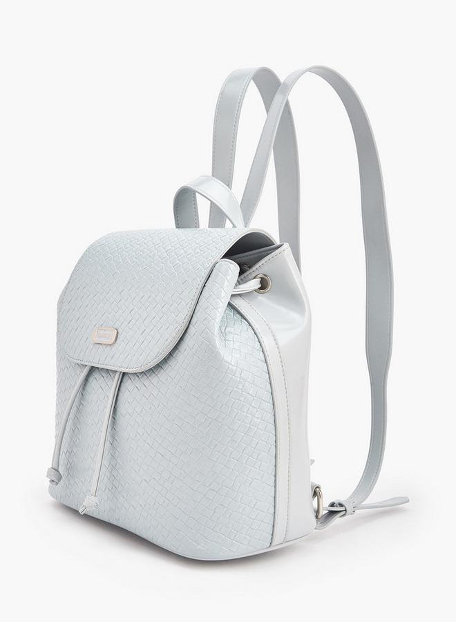 Missy Backpack With Multiple Charms With Waffle Embossing - Image 5