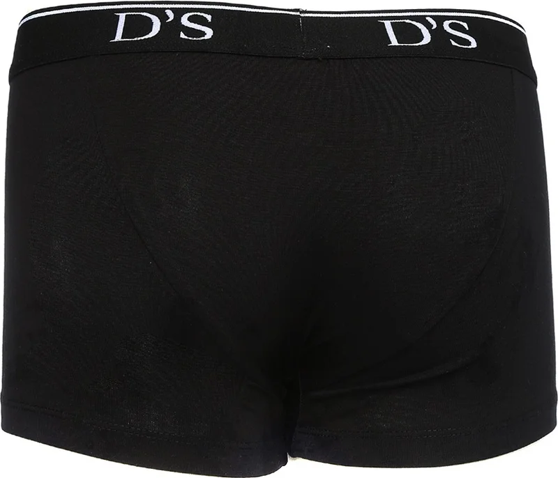 دي أس دامات D'S Groom Regular Fit Plain Black Men's 3-Pack Boxer