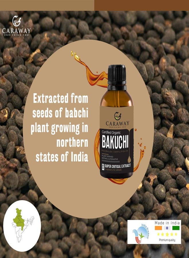 CARAWAY Bakuchiol Oil - Supercritical CO2 Extract | Pure Babchi Oil for Pigmentation, Vitiligo, Redness & Uneven Tone | Bakuchi | Plant-Based Retinol - 50 ml - Image 2