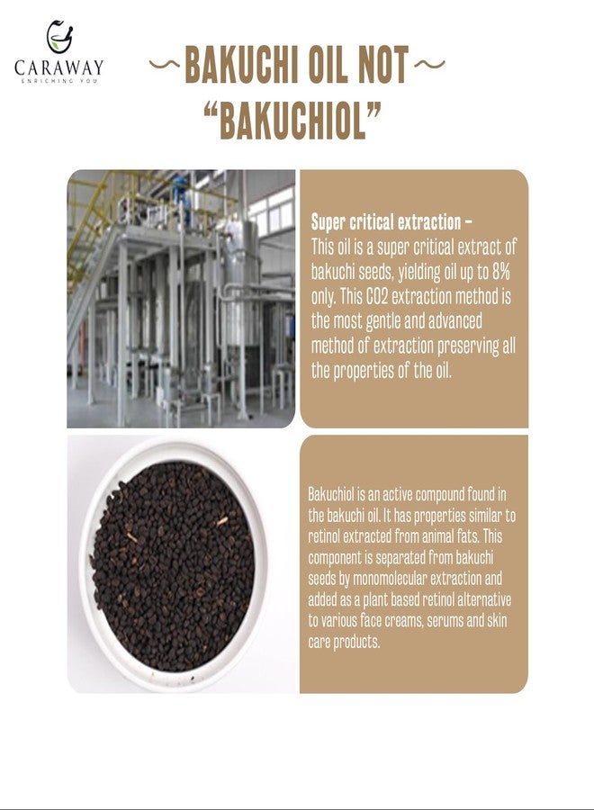 CARAWAY Bakuchiol Oil - Supercritical CO2 Extract | Pure Babchi Oil for Pigmentation, Vitiligo, Redness & Uneven Tone | Bakuchi | Plant-Based Retinol - 50 ml - Image 4