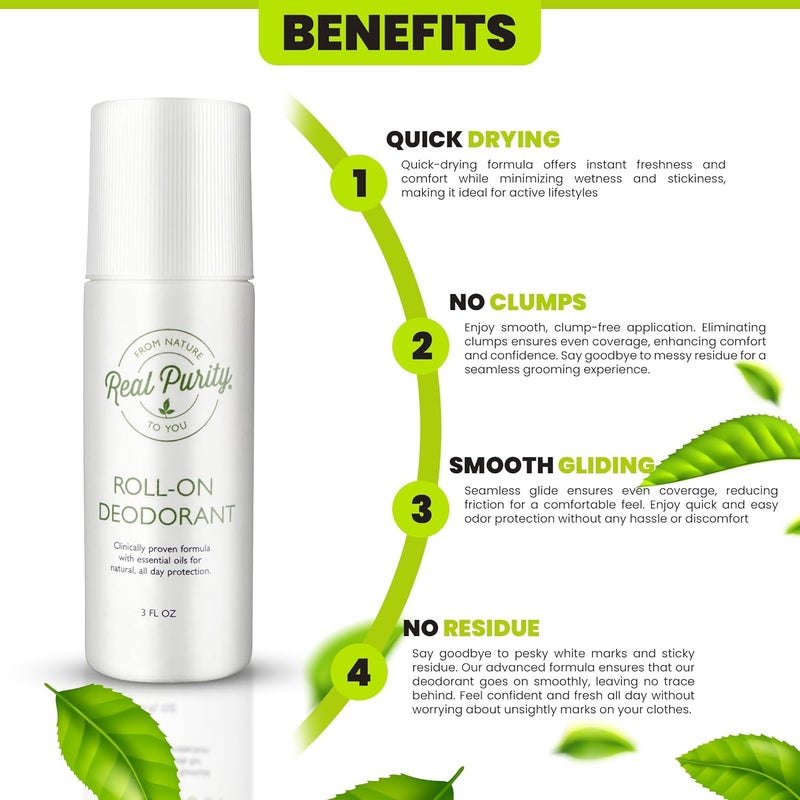 Real Purity Roll-On Natural Deodorant - Image 3