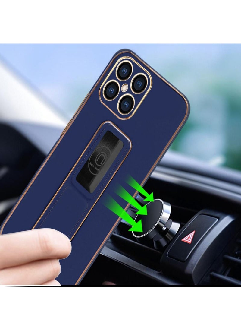 Wtech Silicone Hand Grip Case Cover For Honor X8 4G Navy Blue - Image 4