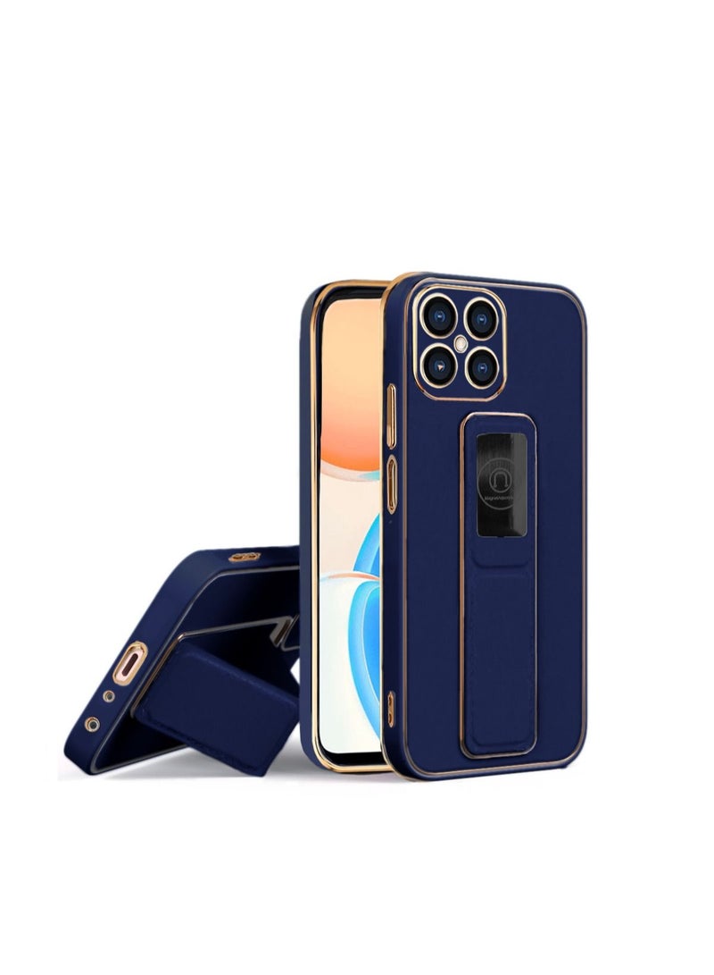 Wtech Silicone Hand Grip Case Cover For Honor X8 4G Navy Blue - Image 3