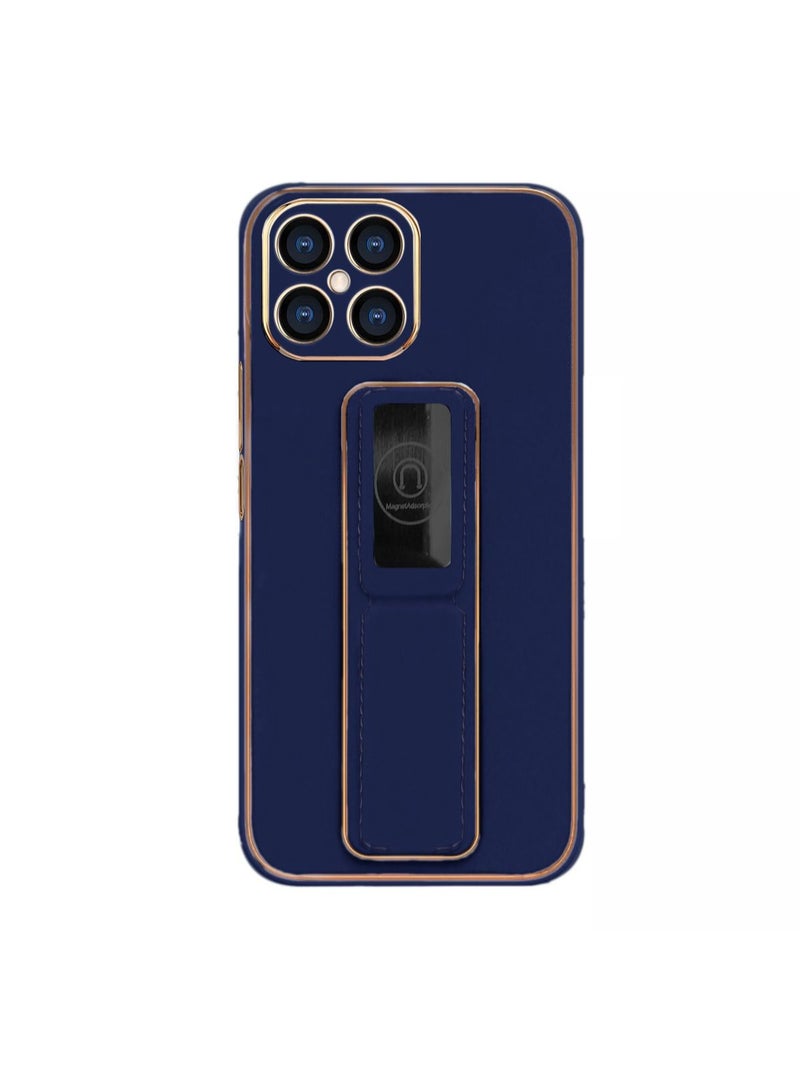 Wtech Silicone Hand Grip Case Cover For Honor X8 4G Navy Blue - Image 2