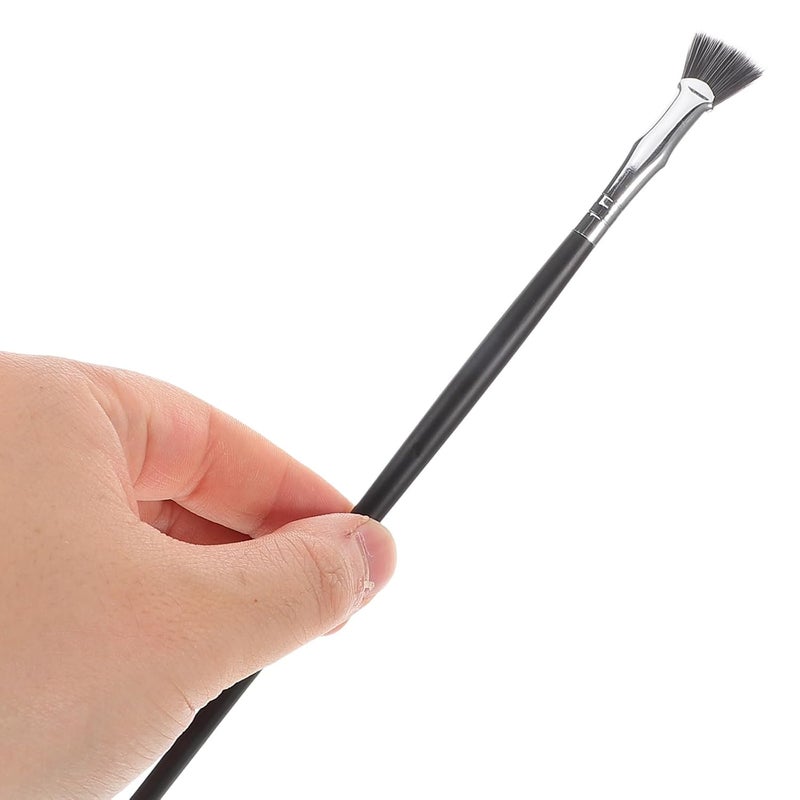 5pcs Folding Angle Fan Shaped Lash Brush Set with Double-layer Synthetic Bristles Lash Separator and Eyelash Comb Makeup Application - Image 3