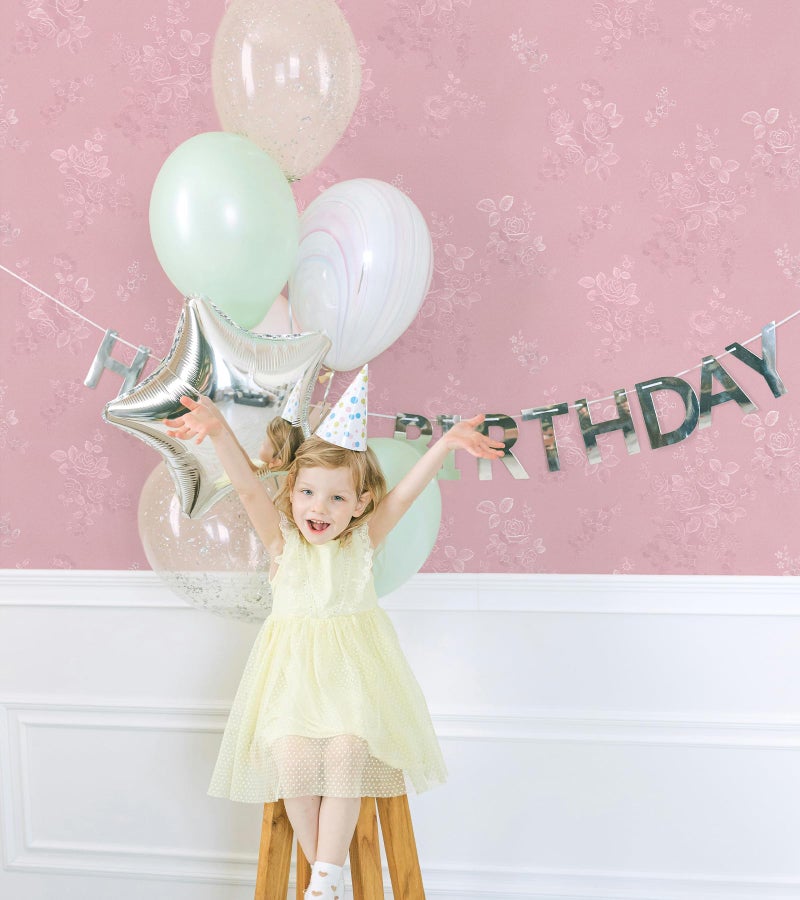 Lativo Pink Wallpaper Silk Embossed Floral Pink Contact Paper Peel and Stick 118inL 17.7inW Self Adhesive Wallpaper for Bedroom Kids Room Decor Nursery Textured Flower Contact Paper for Cabinets Liner - Image 5