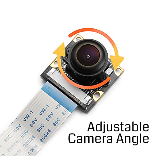 SainSmart Wide Angle Fish-Eye Camera Lenses for Raspberry Pi 3 Model B Pi 2 Model B+ Arduino, RoHS Certified - Image 2