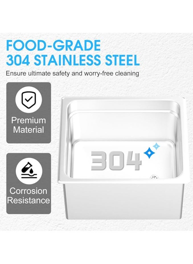 AROAQ 10L Professional Ultrasonic Cleaner Machine, 40kHz Digital Jewellery Ultrasonic Cleaner 304 Stainless Steel with Timer and Heater - Image 4