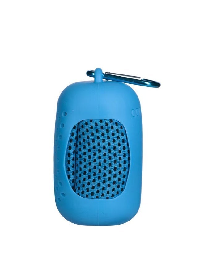 Creative Portable Quick-Dry Towel with Mini Silicone Case - Image 1