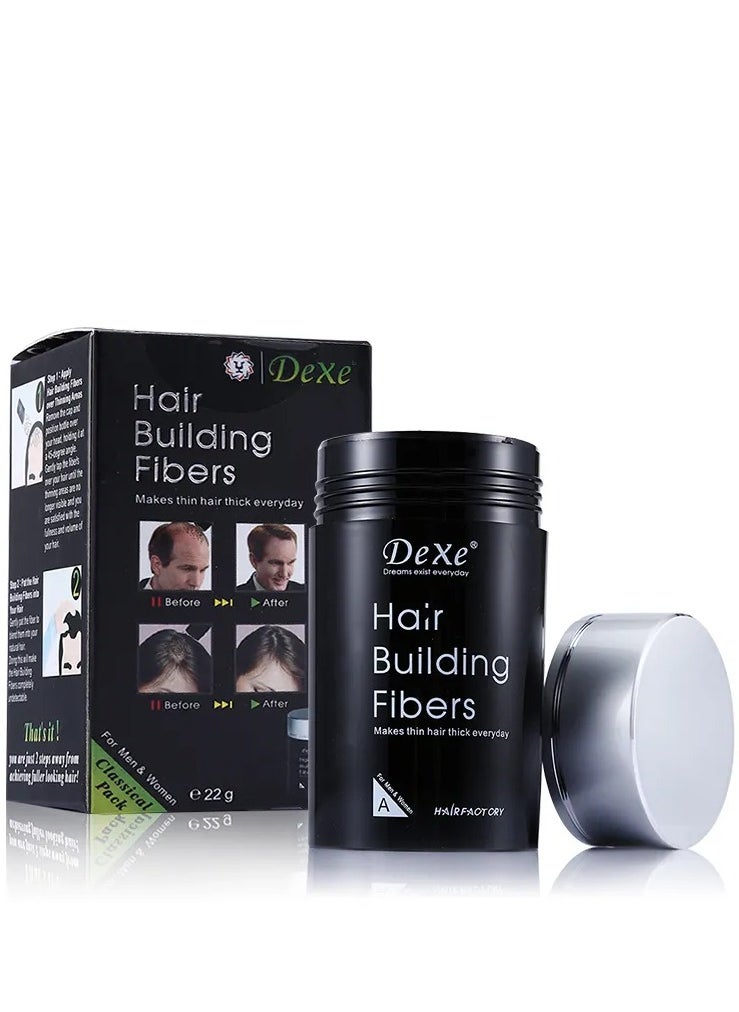 Dexe - Hair Building Fibers Black 22grams - Image 1