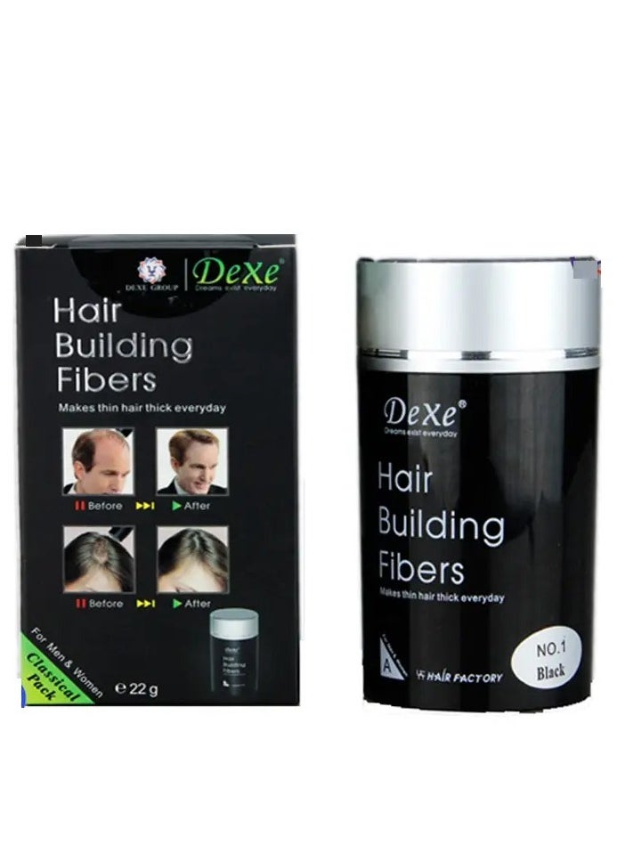 Dexe - Hair Building Fibers Black 22grams - Image 1