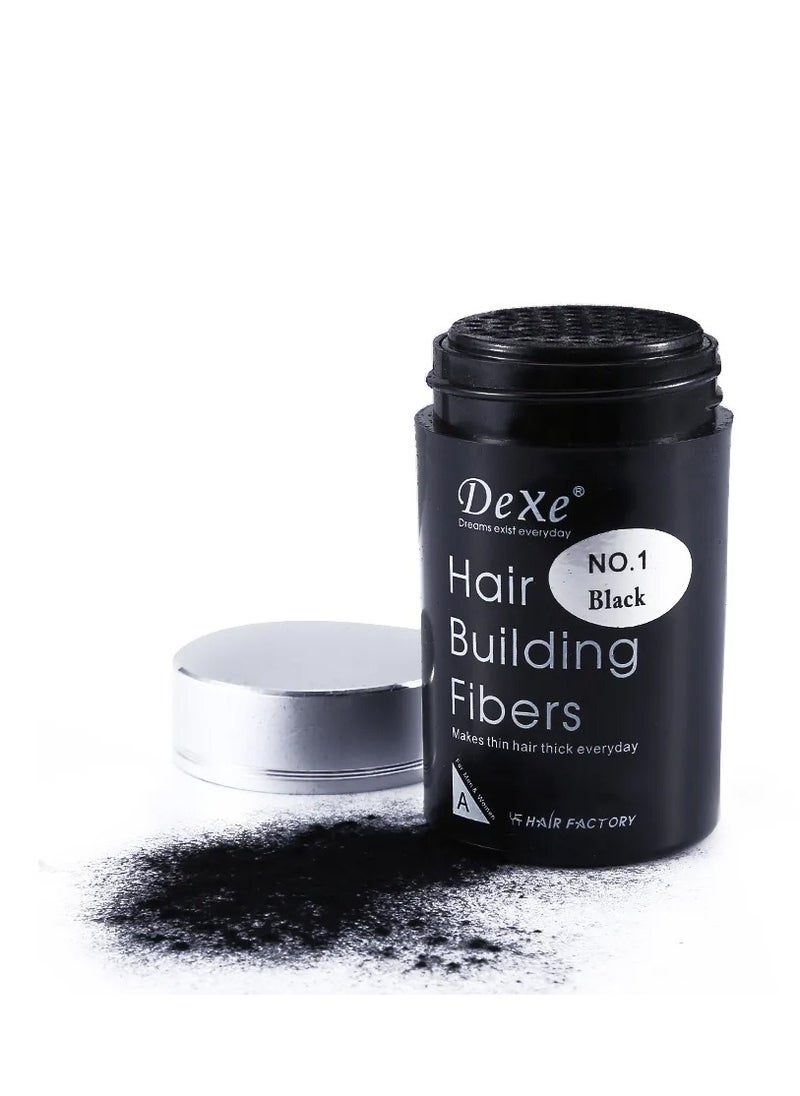 Dexe - Hair Building Fibers Black 22grams - Image 1