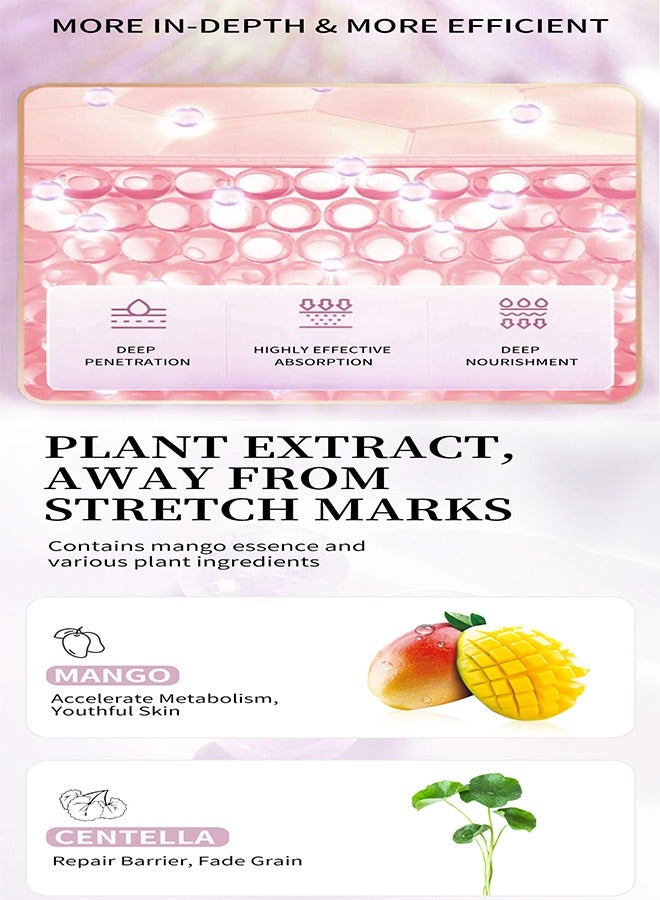 RtopR Mango Pregnancy Scars Cream For Maternity Repair Stretch Marks Enhance Skin Elasticity, Can Promote Cell Regeneration, Repair Necrotic Cells, Designed For Mother's Stretch Marks - Image 3