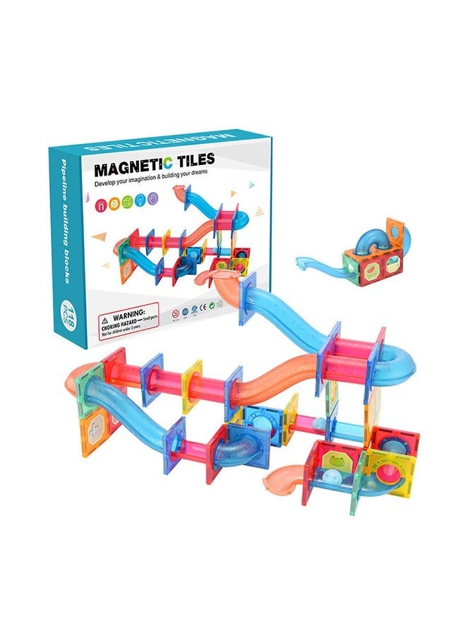 كابتن تيك JZRtoys10 118-Piece Magnetic Building Blocks 3_years - Image 1