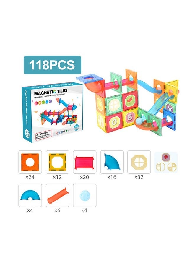 كابتن تيك JZRtoys10 118-Piece Magnetic Building Blocks 3_years - Image 2