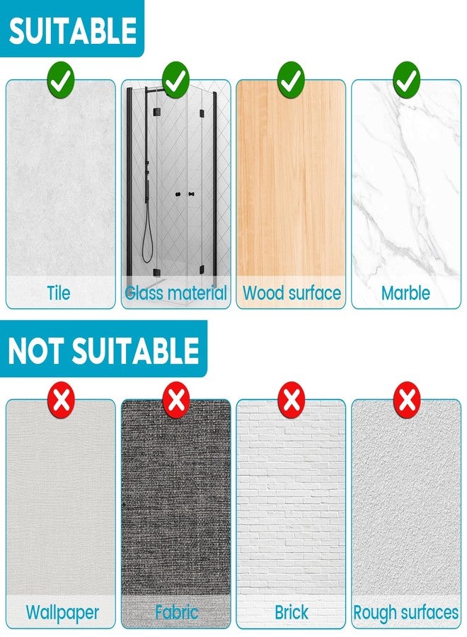 Roolaudk Broom Holder Wall Mount, 6 Pack Broom and Mop Organizer Wall Hanging Self Adhesive, No Drilling, Anti-Slip Broom and Mop Hanger Wall Mount Cleaning Ideal for Bathroom, Kitchen, Garden, Garage - Image 4