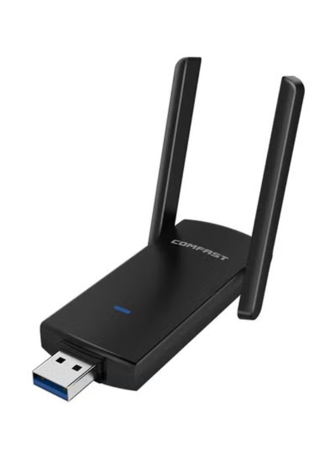 COMFAST CF-924AC V2 Dual-Band AC1300 USB WiFi Adapter, Desktop Wireless Network Card with 2.4GHz/5GHz, High-Gain Antenna, Receiver & Transmitter for PC - Image 1