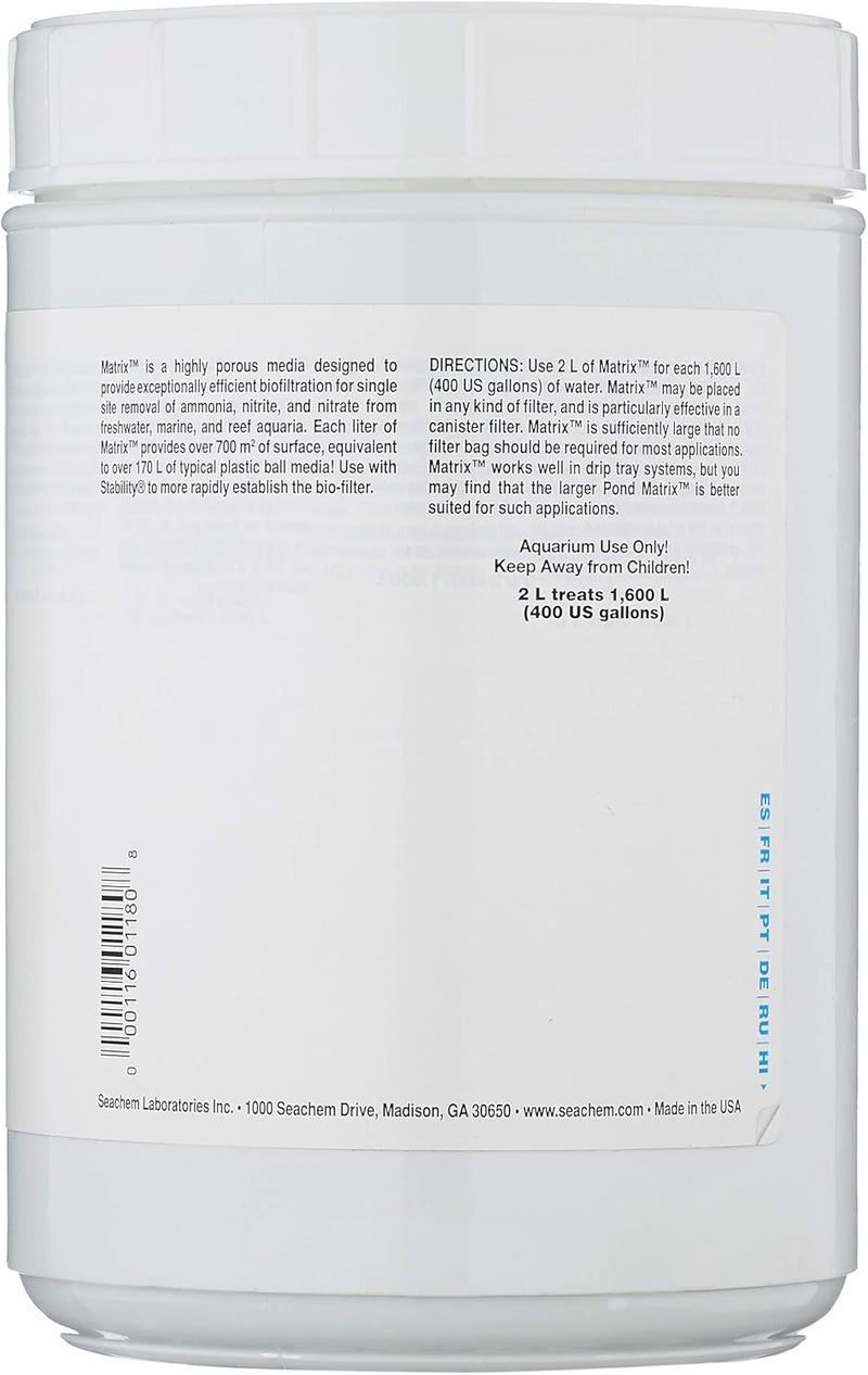 Seachem Matrix Bio Media, 2 Litre - Image 2