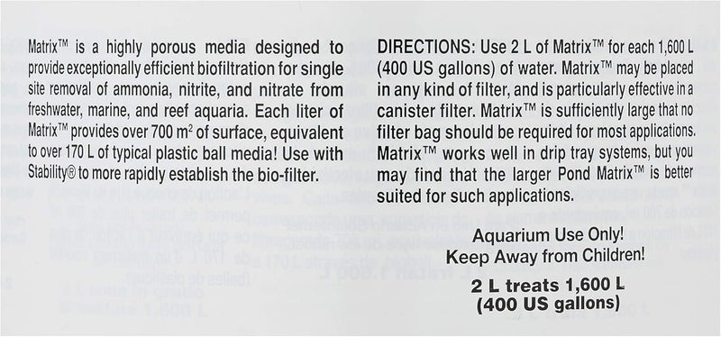 Seachem Matrix Bio Media, 2 Litre - Image 3
