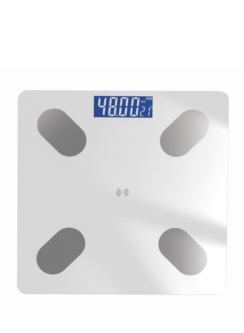 عام مقياس دهون الجسم الذكي لمؤشر كتلة الجسم / الوزن / الدهون / العضلات / ، بحد أقصى 180 كجم - أبيض - Image 1