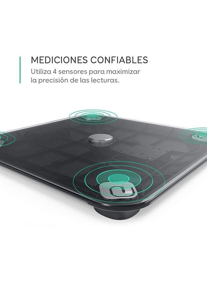 عام مقياس دهون الجسم الذكي لمؤشر كتلة الجسم / الوزن / الدهون / العضلات / ، بحد أقصى 180 كجم - أبيض - Image 4