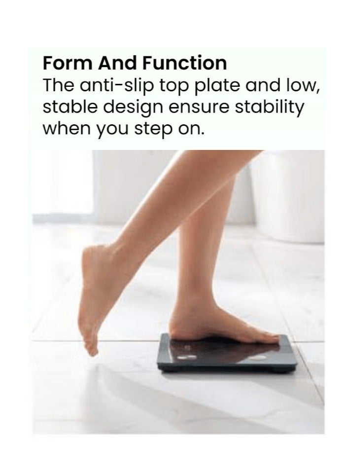 عام مقياس دهون الجسم الذكي لمؤشر كتلة الجسم / الوزن / الدهون / العضلات / ، بحد أقصى 180 كجم - أبيض - Image 5