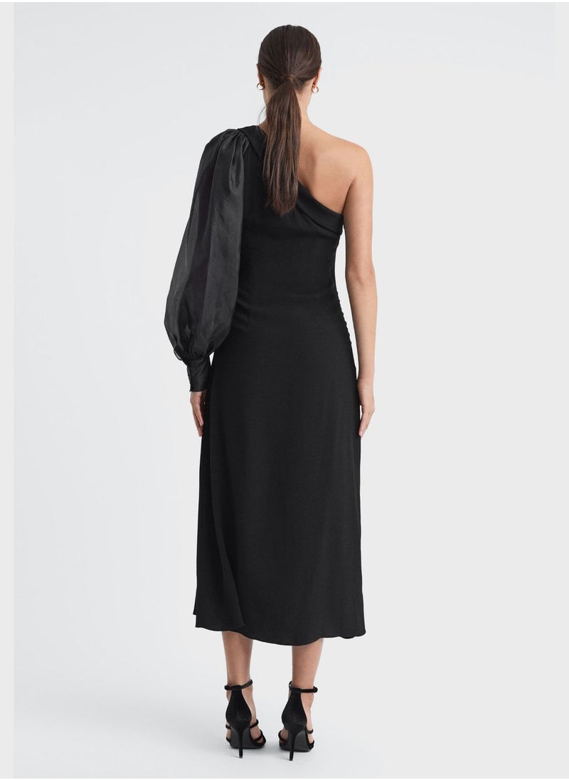 REISS Lace Detail Dress  - Image 2