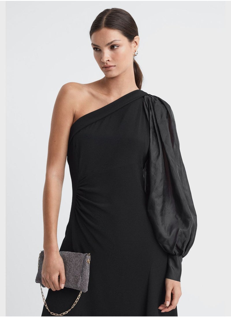 REISS Lace Detail Dress  - Image 3
