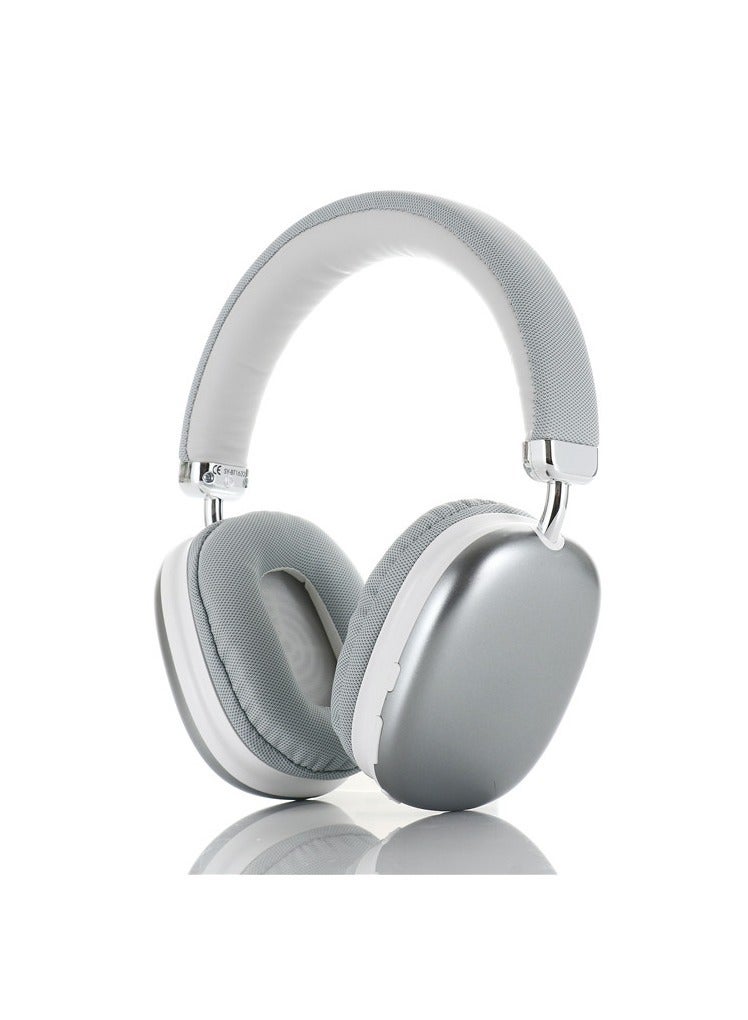 GULFLINK SY-BT1632 Wireless Headphone Gaming Headset Foldable Bluetooth Earphones Silver  - Image 1