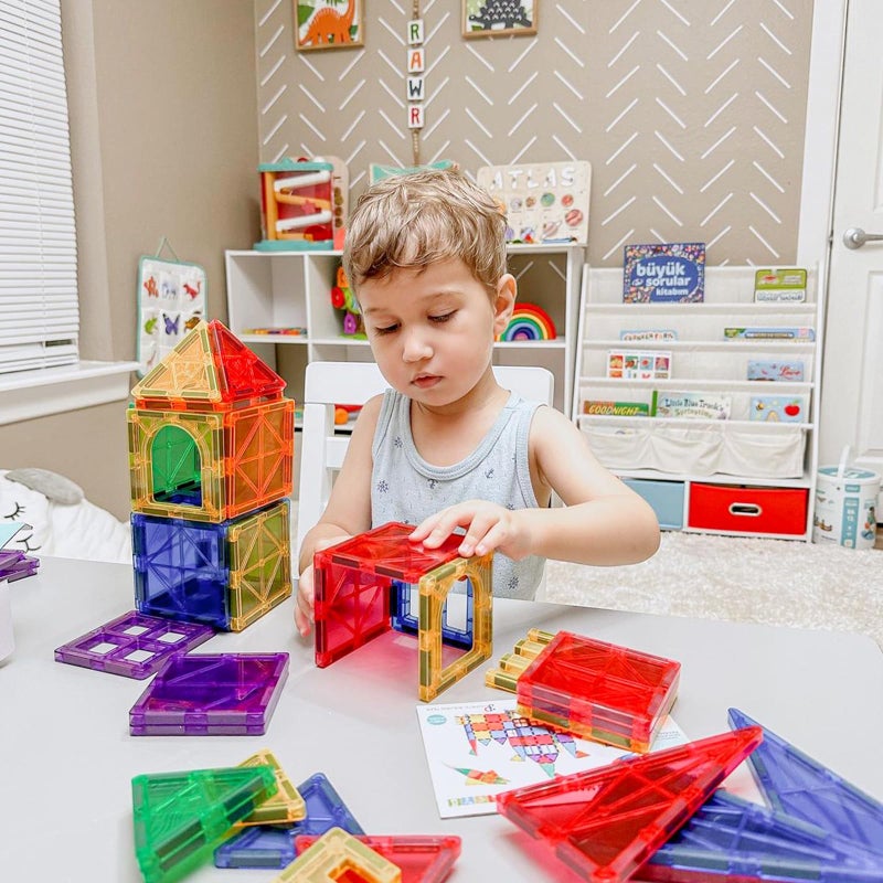 Coodoo Kids Toys Magnetic Tiles Starter Set Classroom Must Haves, Magnetic Blocks for Toddlers Magnet Building Toys Preschool Montessori Learning Games for 3+ Year Old Boys & Girls - Image 4