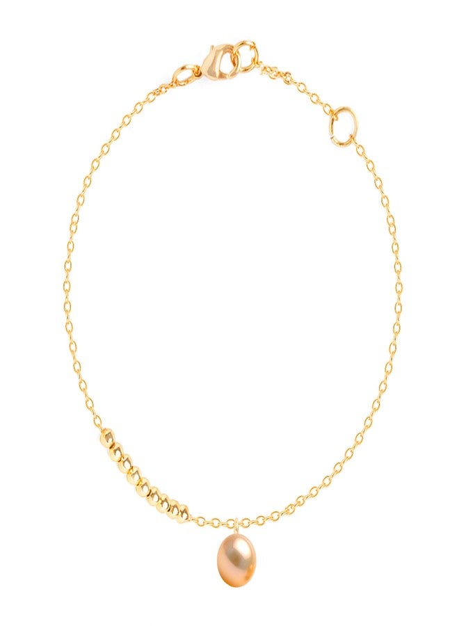 مينوتيا خلخال MINUTIAE مطلي بالذهب بتصميم سلسلة للنساء والفتيات_MNT0385GP_G - Image 2